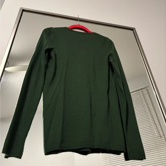 Vince 100% Cashmere Green Crew Neck Sweater small - Picture 2 of 6